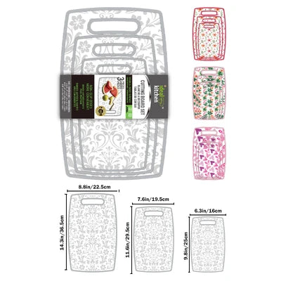 32322 Ideal Kitchen Cutting Board 3PK (12/CS)