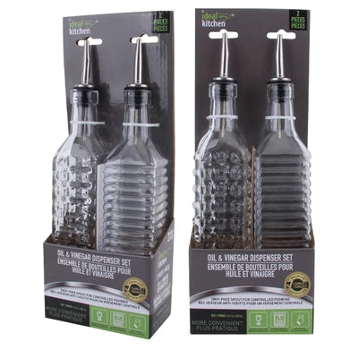 33053 Ideal Kitchen Oil & Vinegar Dispenser 2PK Set (12/CS)