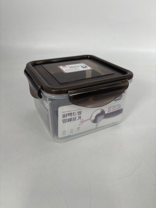 DPS-113  Perfect Seal Container Square  860ml (24pcs)