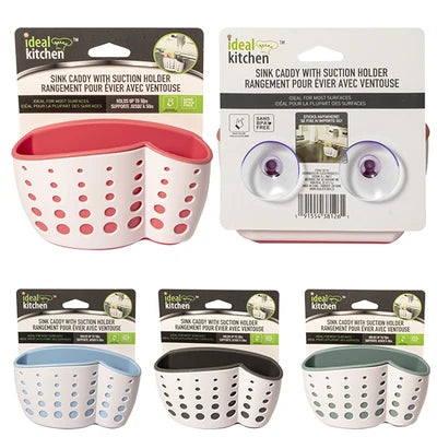 38126 Ideal Kitchen Silicone Sink Caddy HD Suction Back (12/PK)