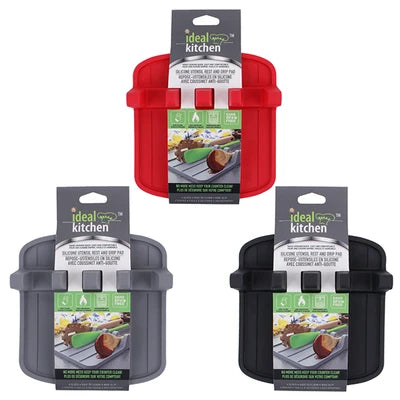 38146 Ideal Kitchen Silicone Utensil Rest (12/PK)