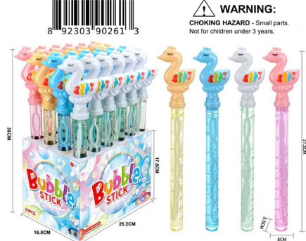 390261 14.75"4/A FLAMINGO BUBBLE STICK (24/PK)