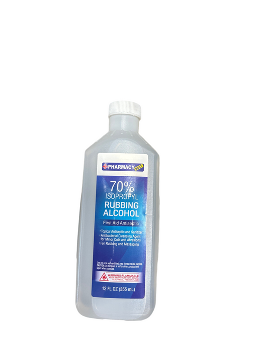 30343 Pharmacy Best Rubbing Alcohol 12oz 70% Regular   (24)