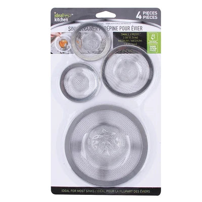 42100 Ideal Kitchen Sink Strainer Stainless Steel 4PK (48/CS)