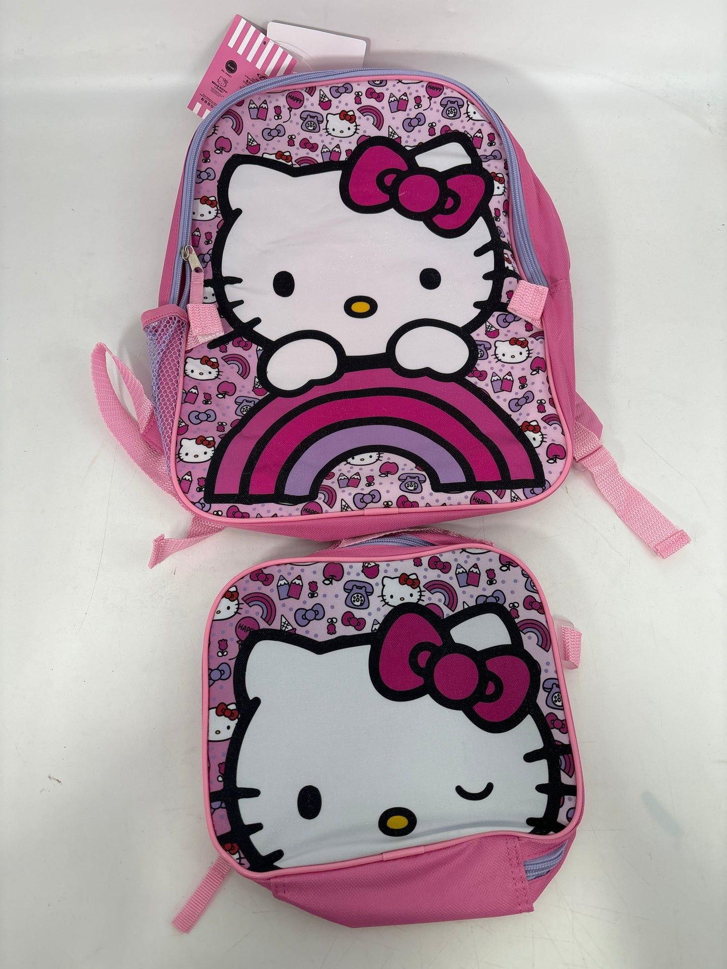 BARE Hello Kitty 16'' Backpack With Rectangle Lunch Bag ((6pcs)