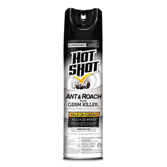 44126 HOT SHOT ANT, ROACH&GERM KILLER SPRAY 17.5 OZ UNSCENTED (12/CS)