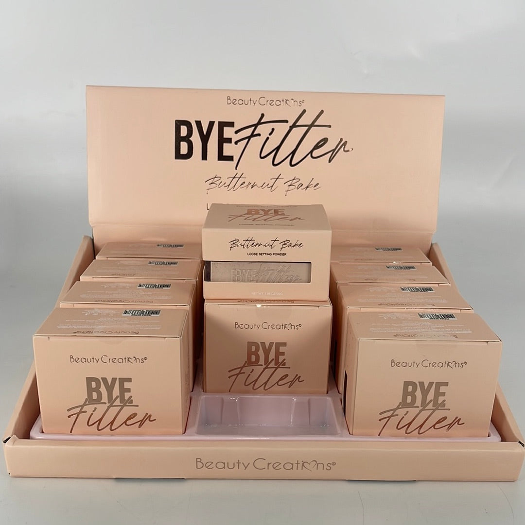 BFP02 BC BYE FILTER BUTTER NOT BABE LOOSE POWDER 12PCS/DISPLAY Beauty Creations (12)