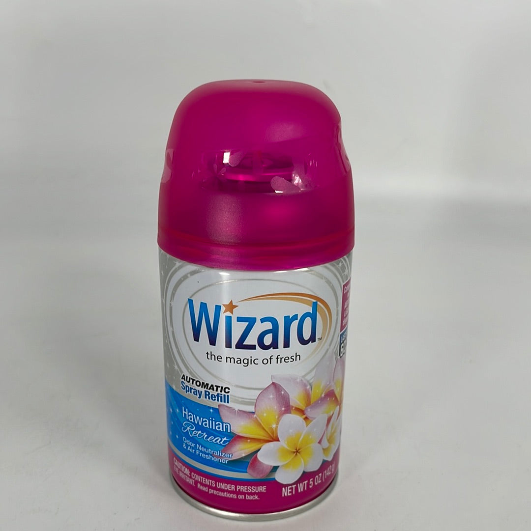 107124 WIZARD AUTOMATIC SPRAY REFILL HAWAIIAN 5 OZ (12)