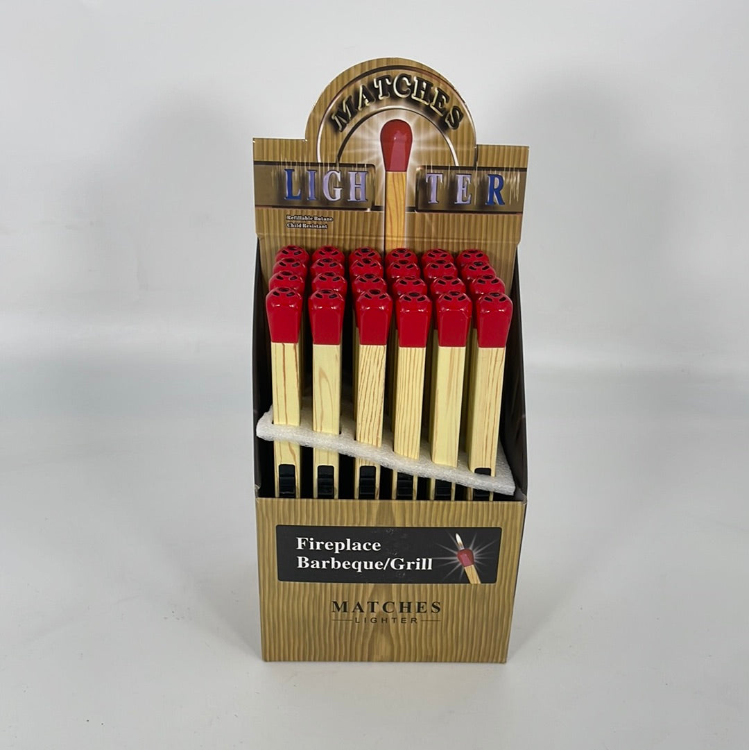 78080 LIGHTER WOOD CLR LONG STICK "MATCH DESIGN" DISPLAY BOX (24) (1BOX)