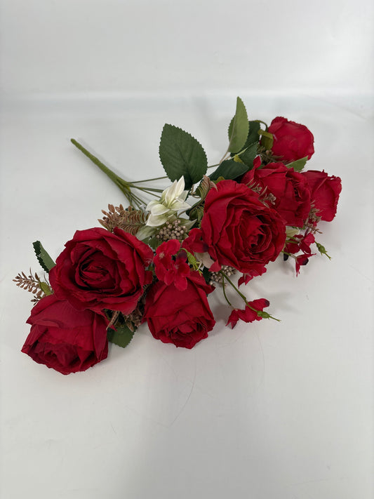 CLF42-RD  ARTIFICIAL FLOWER, (28PCS/INNER CASE-84PCS/CASE)