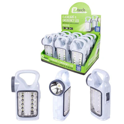 48052 EZ-Tech LED dual mode Flashlight & Lantern (12/PK)