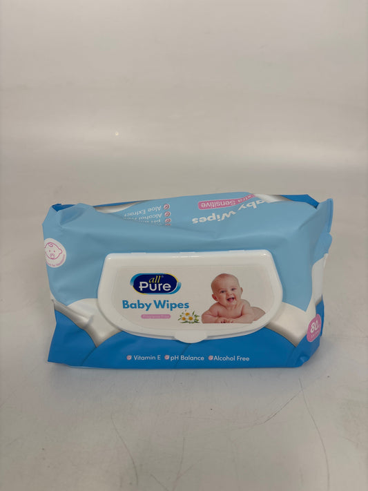 92286 Baby Wipes 80ct, Chamomile Blue (24)