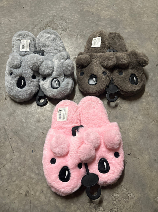 SL486 WINTER SLIPPERS CUTE KOALA DESIGN 6DZ/CT (12)