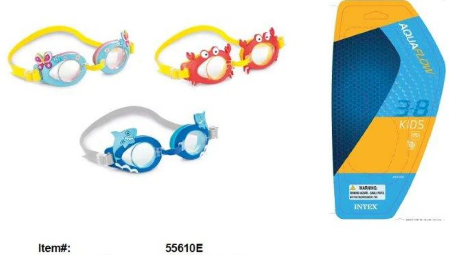55610E INTEX FUNNY GOGGLES (12/CS)