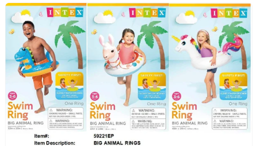 59221EP 13,35"INTEX BIG ANIMAL RING 3/A (36/CS)