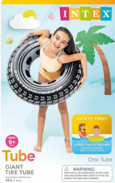 59252EP 36"INTEX INFLATABLE GIANT TIRE TUBE (24/CS)