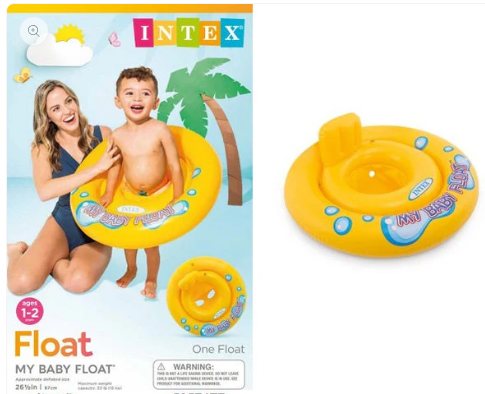 59574EP 26.5"INTEX INFLATABLE MY BABY FLOAT (24/CS)