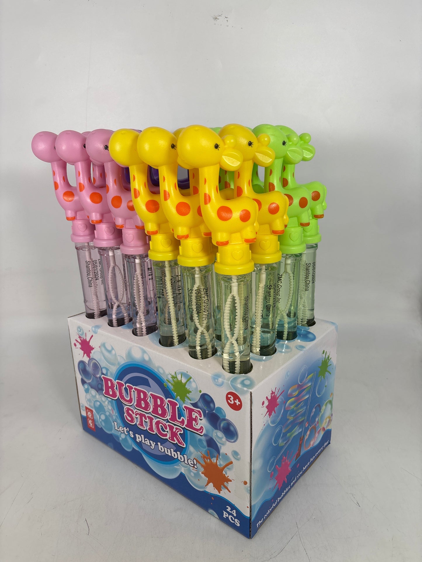 P6-GIRAFFE Giraffe Bubble Stick (Small Bubbles) (24)