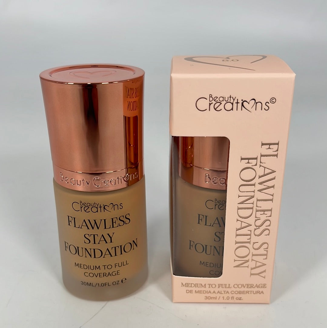 FS8.0BC-FLAWLESS STAY FOUNDATION 1.OZ -# 8.0-144MC (12) Beauty Creations