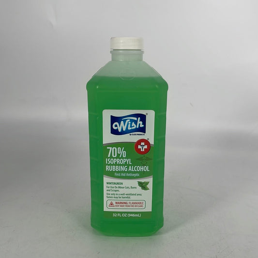 61318 Wish Rubbing Alcohol 32oz 70% Wintergreen (12)