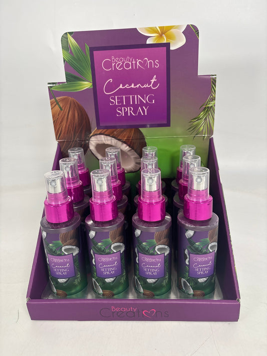 SPN04 BC-SETTING SPRAY 04 COCONUT  (12) Beauty Creations $4.99