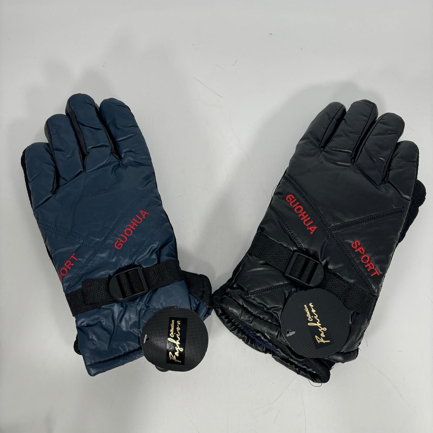 GL-1032 WINTER GLOVES  BLUE/BLACK(12PCS)