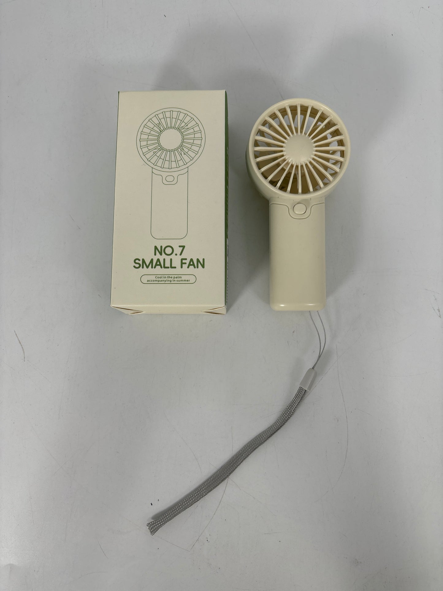 G-79  5'' B/O Mini Fan Mix Color (Beige-Pink-Green) 24pcs