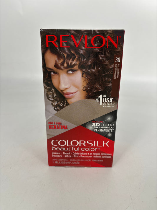 69579 Color Silk Hair Color 1pk #30  Dark Brown (12)