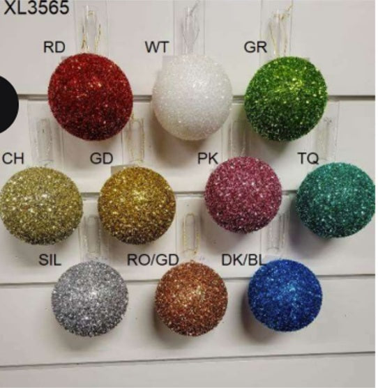 XL3565RD 10CM CHRISTMAS BALL ORNAMENT RD (24)