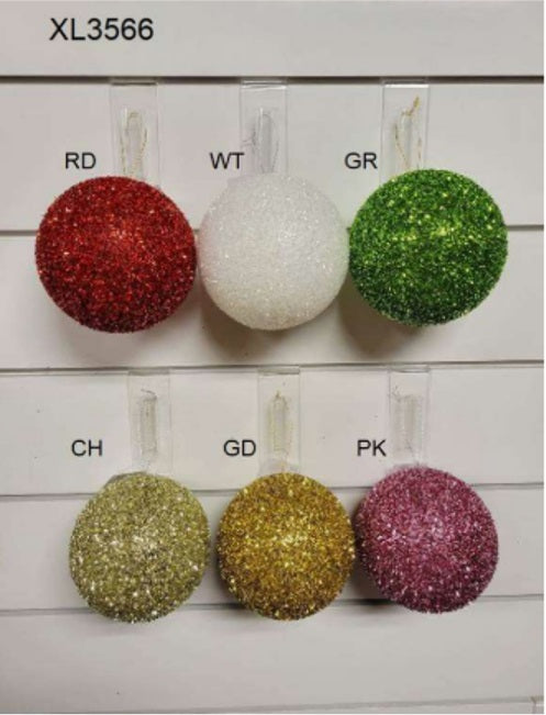 XL3566RD 15CM CHRISTMAS BALL ORNAMENT RD (36)