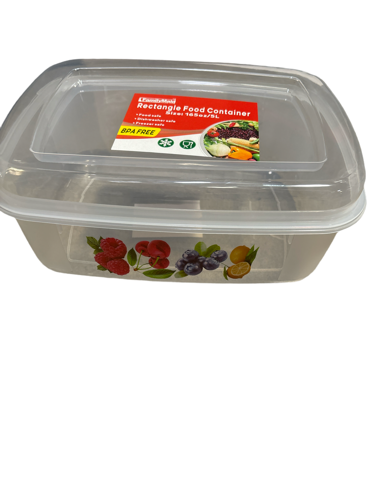 54003A 3PC Rectangular Food Containers Printed . (48pcs)