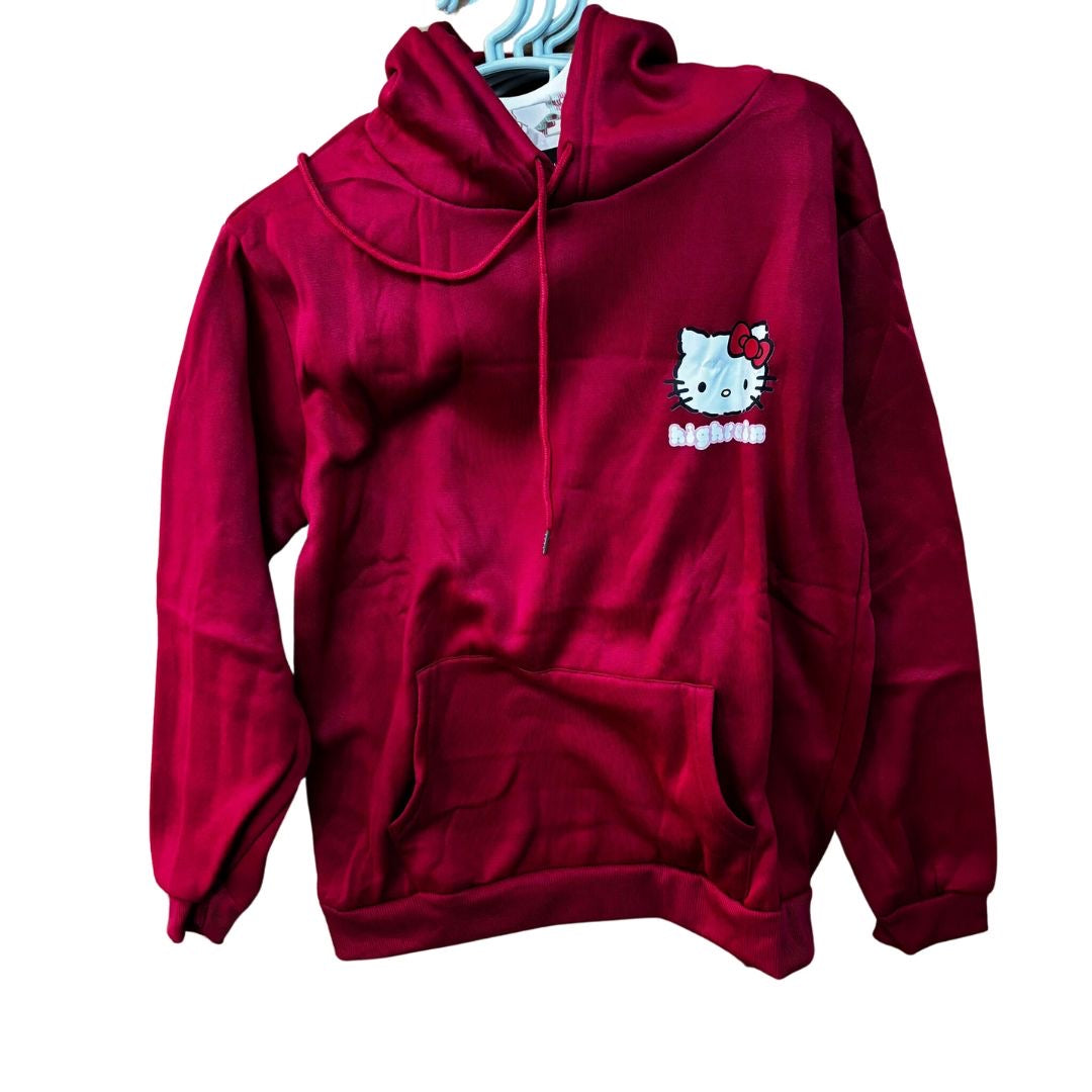 HD1023-4 Hoodie Hello Kitty Red (12)