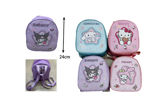 BG4226-11 BackPack Hello Kitty and Friends (Pink-Blue-Purple) 24cm (12pcs)