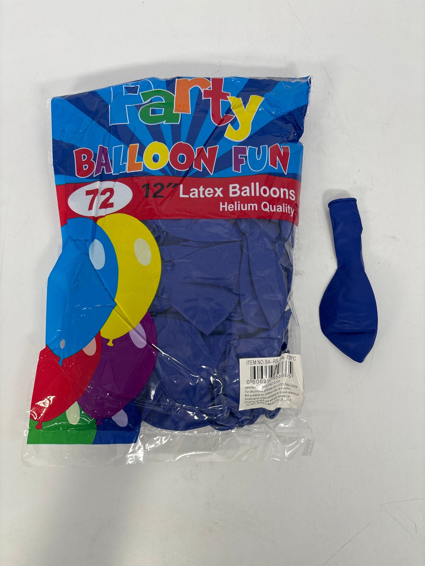 BA-RB-12IN Ballon Latex  12" Royal Blue  (25pcs)