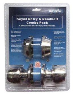 999975	2PC DOOR LOCK COMBO SET SILVER COL (12/CS)