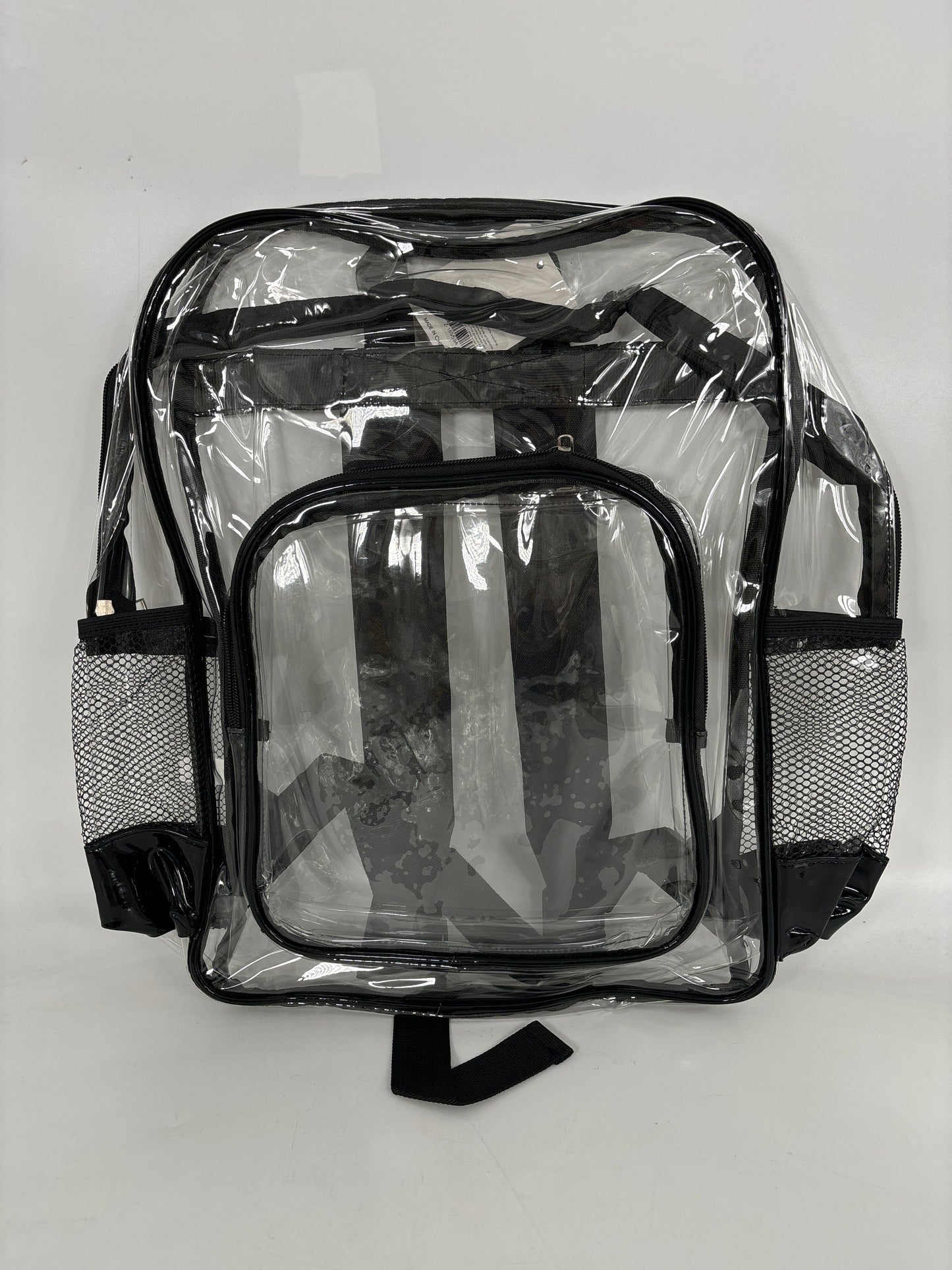 Z-16559A BackPack Clear (Black) (12pcs)