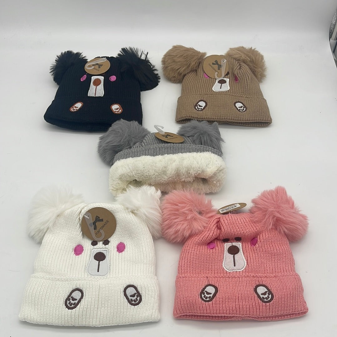 AHT1080Pompom beanie (12PCS) (10DZ/CS) CHECKED