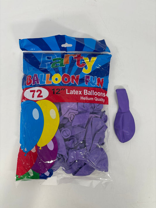 BA-PP-12IN Ballon Latex  12" Purple  (25pcs)