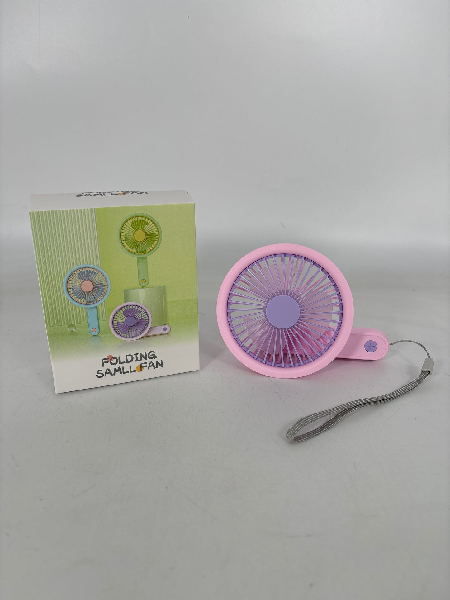 G-78 Mini Foldable Pocket Fan Mix Color (Pink-Blue-Green) 24pcs