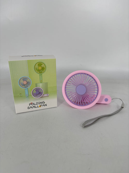 G-78 Mini Foldable Pocket Fan Mix Color (Pink-Blue-Green) 24pcs