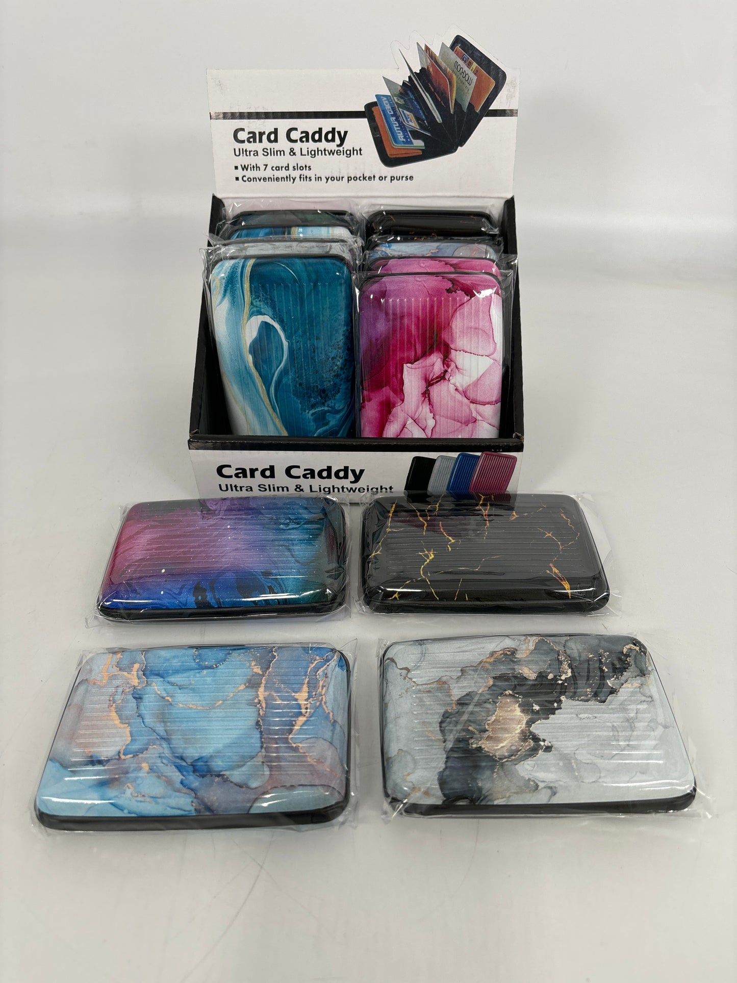 228032 Card Case Marble  Design (12pcs)