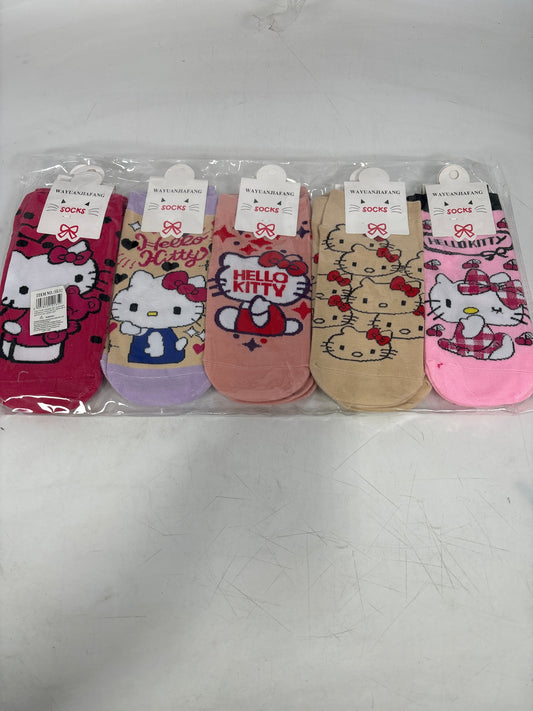 SK02 Socks Hello Kitty Asst Designs (12)