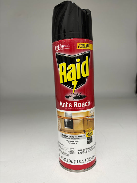 17178 RAID ANT & ROACH FRAGANCE FREE 17.5 OZ  (12)