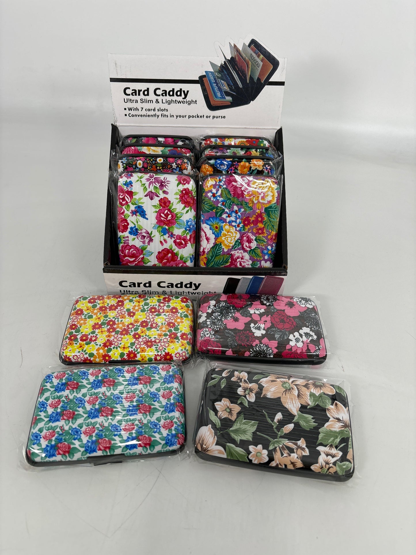 227507 Card Case Flower Design (12pcs)