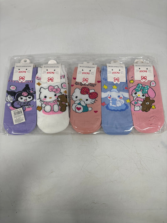 SK03 Socks Hello Kitty Asst Designs (12)