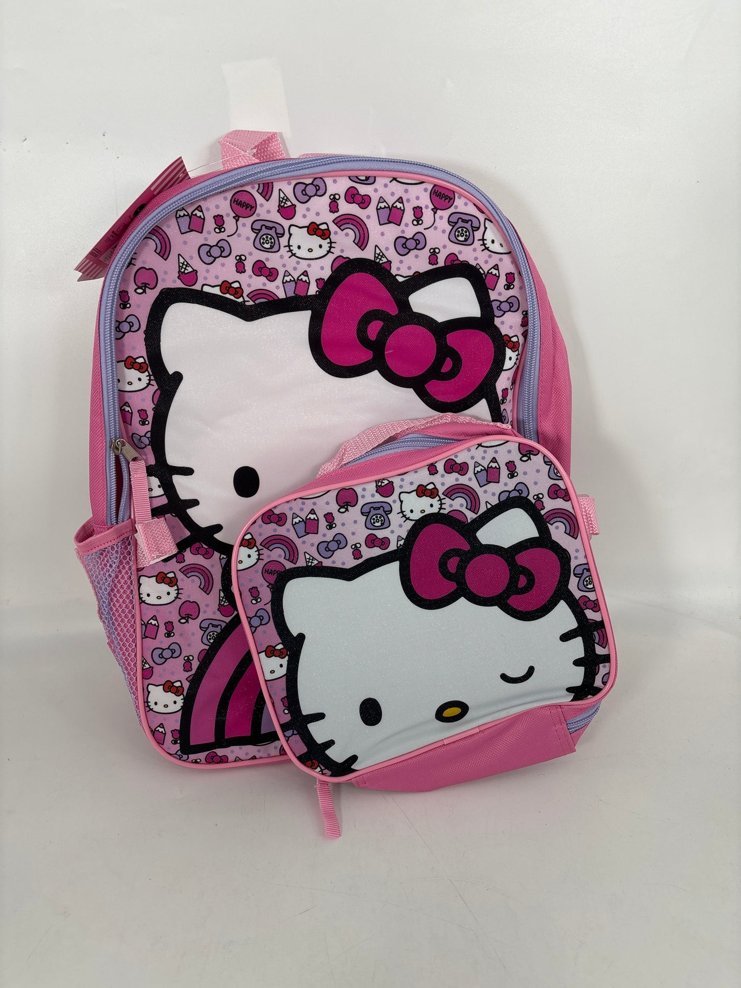 BARE Hello Kitty 16'' Backpack With Rectangle Lunch Bag ((6pcs)