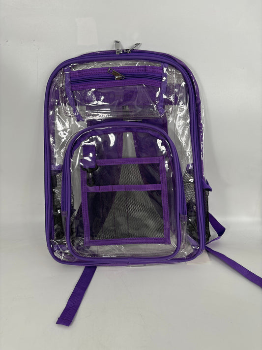 Z-16570 Backpack Clear (Purple-Gray-Pink-Red-Black) (24pcs)