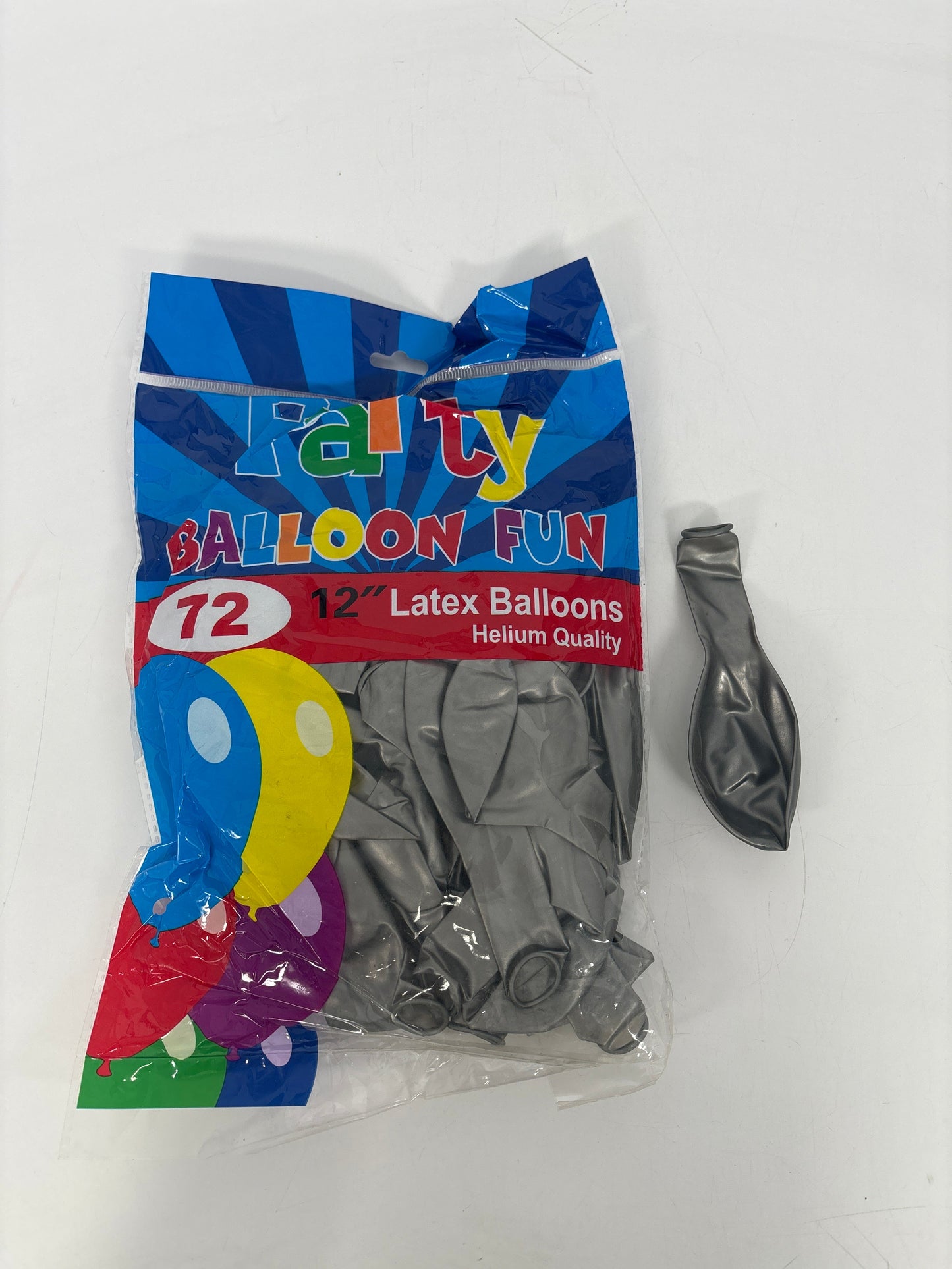 BA-SL-12IN Ballon Latex  12" Silver  (25pcs)