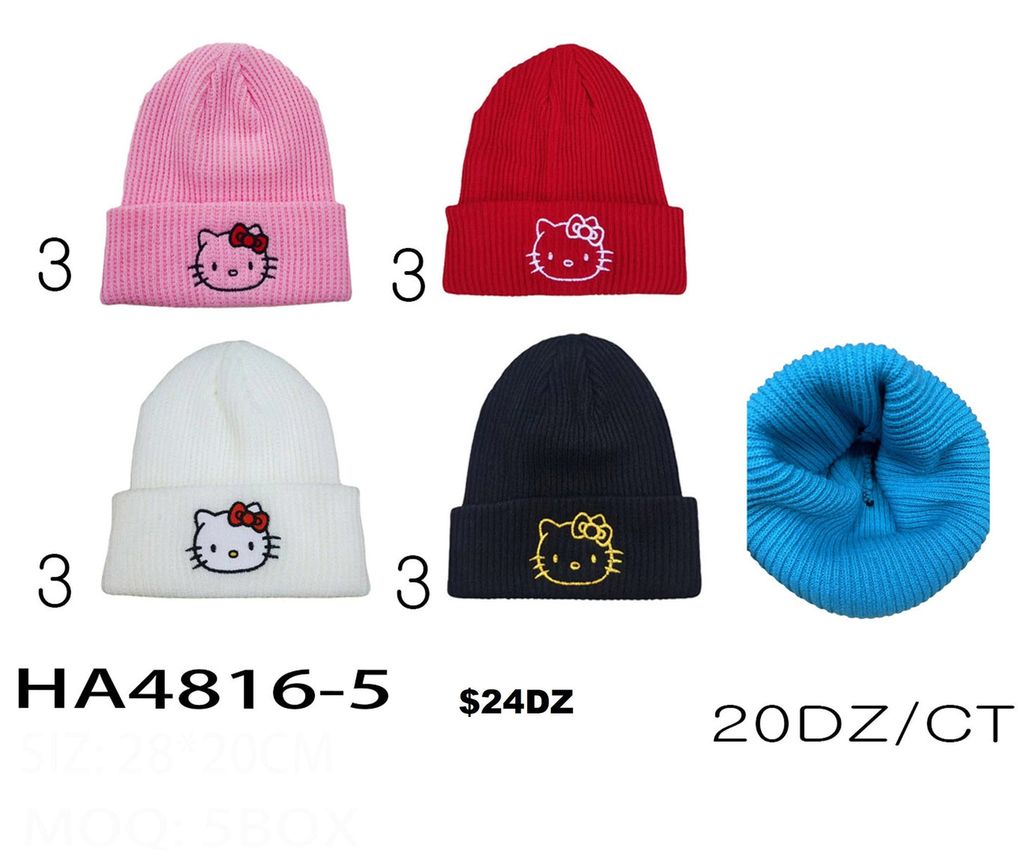 HA4816-5 Beanie Hello Kitty (12)