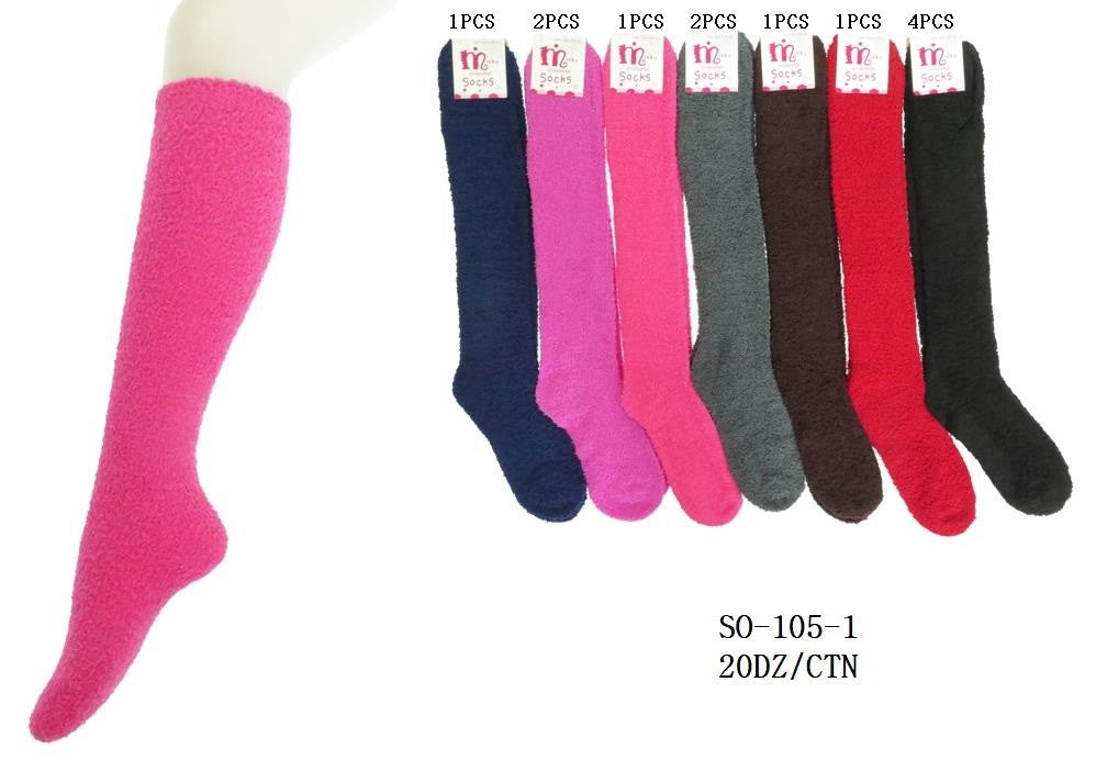 SO105-1	 WINTER SOCKS OVER THE CALF ASSORTED 20DZ/CT (12)